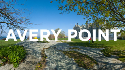 Avery Point text over image
