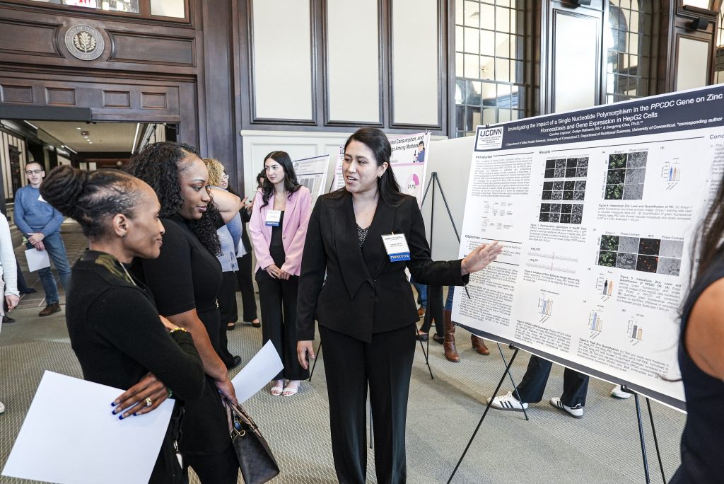 Annual Honors Research Forum event to celebrate students’ thesis work in the North Reading Room of the Wilbur Cross Building